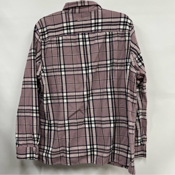 Duluth Trading Company xl purple flannel long sleeve button up shirt - Picture 2 of 13